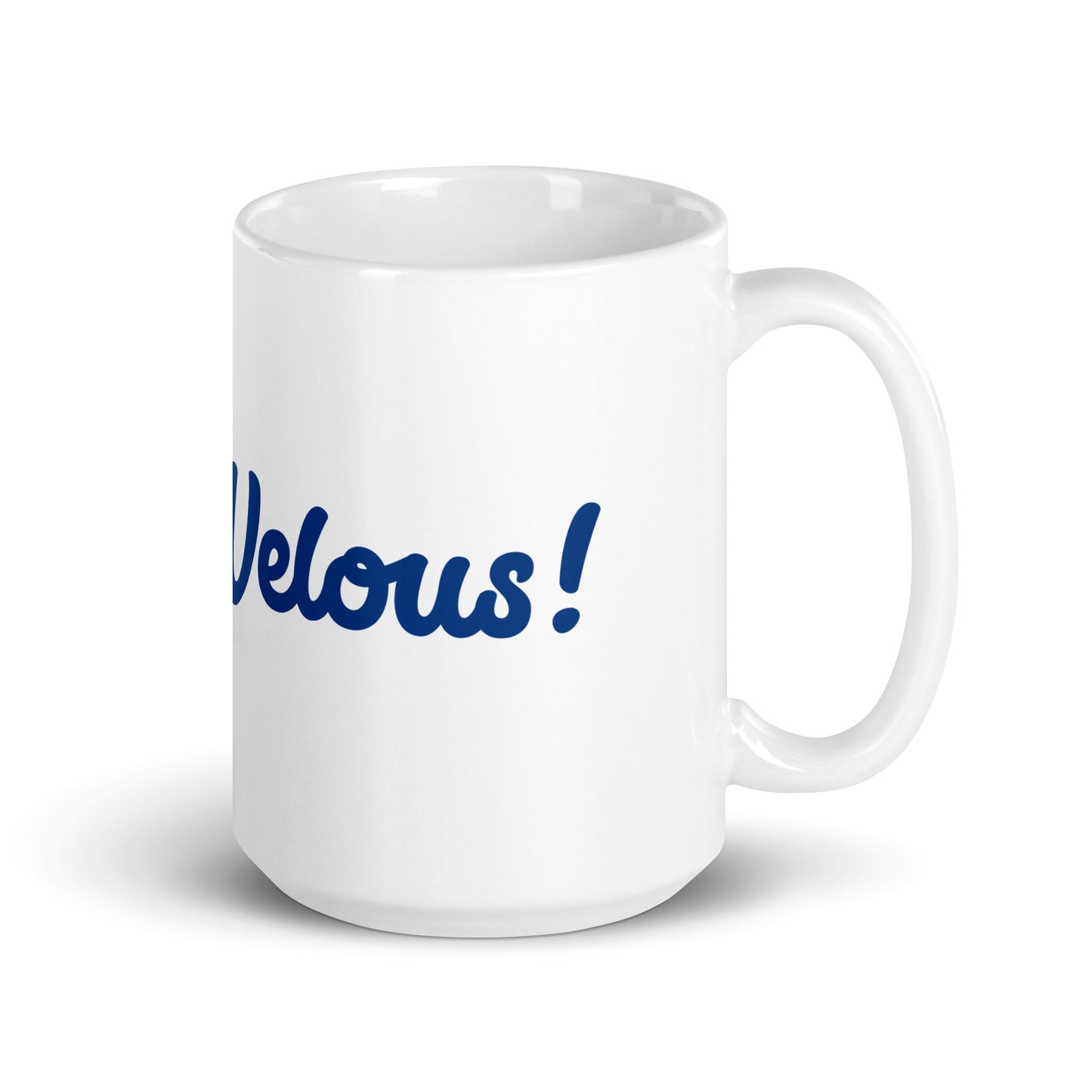 Mom-Velous White/Blue Glossy Mug
