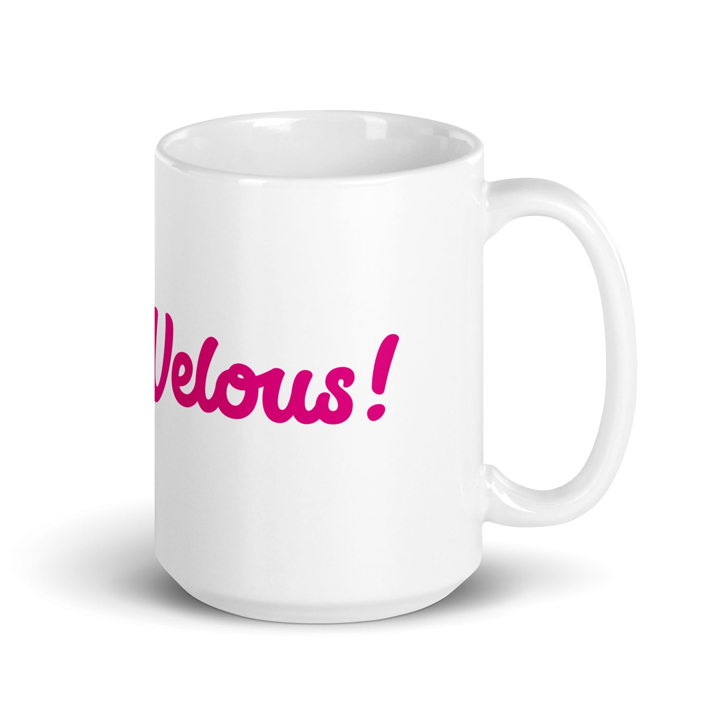 Mom-Velous White/Pink Glossy Mug